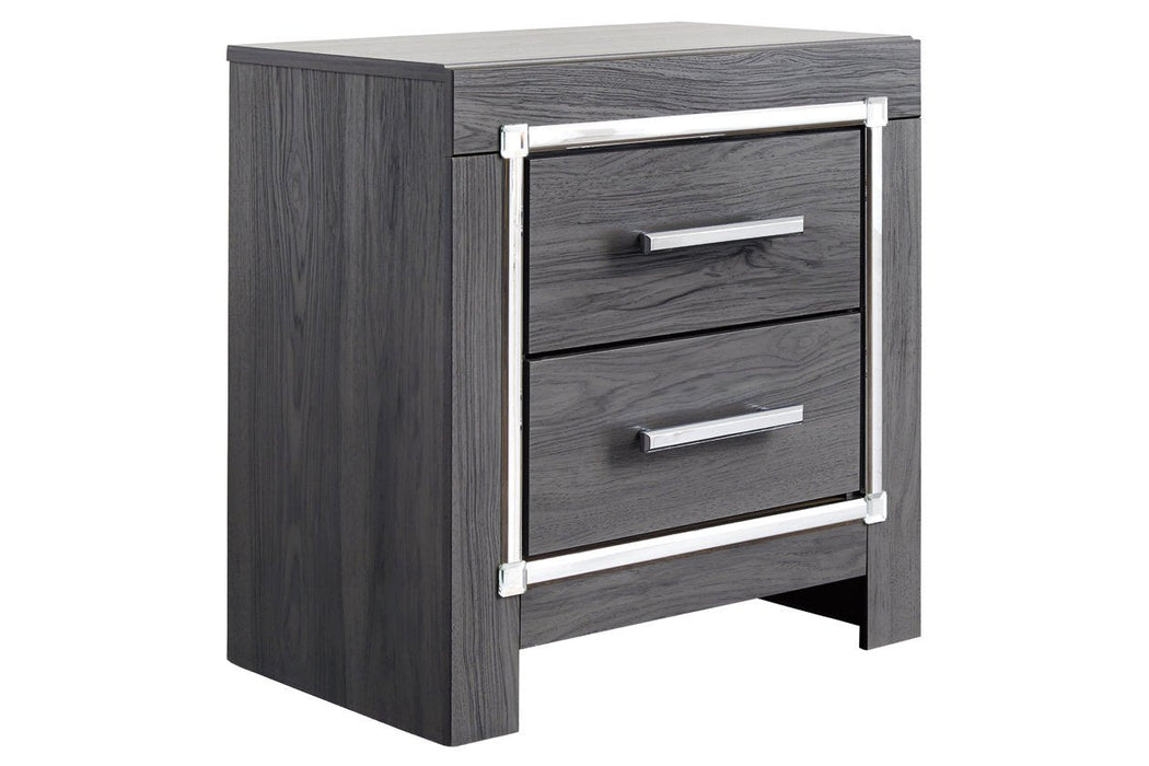 Lodanna Gray Nightstand - Gate FurnitureNightstand