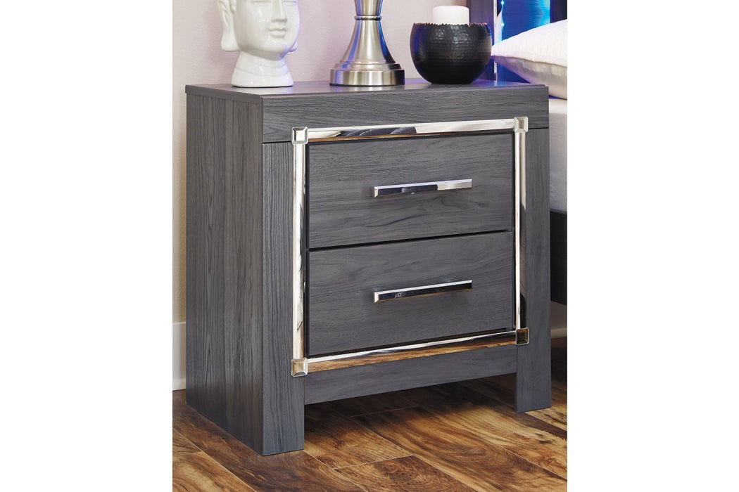 Lodanna Gray Nightstand - Gate FurnitureNightstand