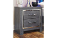 Lodanna Gray Nightstand - Gate FurnitureNightstand