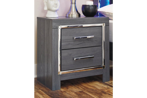 Lodanna Gray Nightstand - Gate FurnitureNightstand