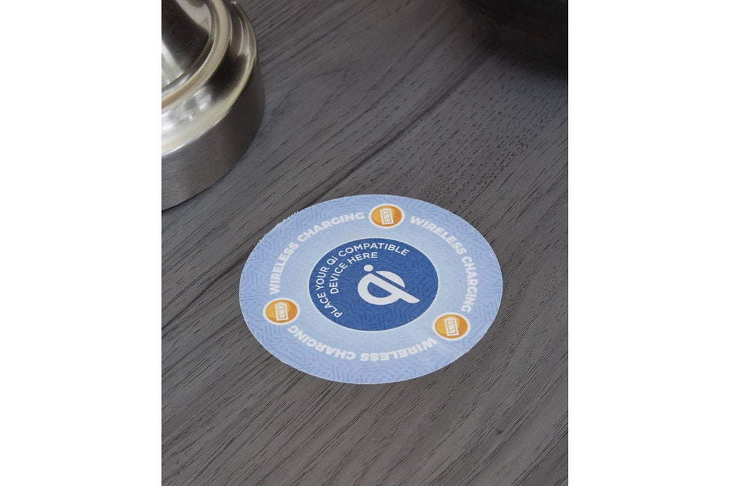 Lodanna Gray Nightstand - Gate FurnitureNightstand