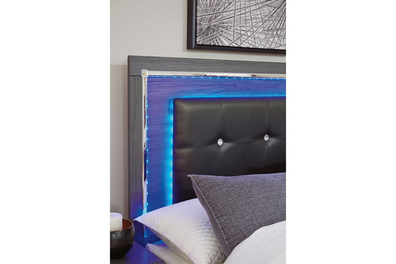 Lodanna Gray Queen Panel Bed - Lara FurnitureQueen Bed