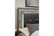 Lodanna Gray Queen Panel Bed with 2 Storage Drawers - Gate FurnitureQueen Bed