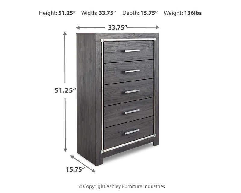 Lodanna Gray Queen Panel Storage Bed and Chest - B214B55