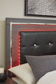 Lodanna Gray Youth LED Panel Bedroom Set - Lara FurnitureYouth Bedroom Set