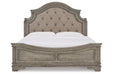 Lodenbay Antique Gray King Panel Bed - Gate FurnitureKing Bed