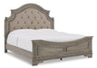 Lodenbay Antique Gray Queen Panel Bed - Gate FurnitureQueen Bed