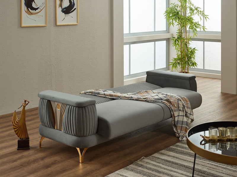 Loft Convertible Loveseat in Beige - 200-SIM-LOF-ANK529-2