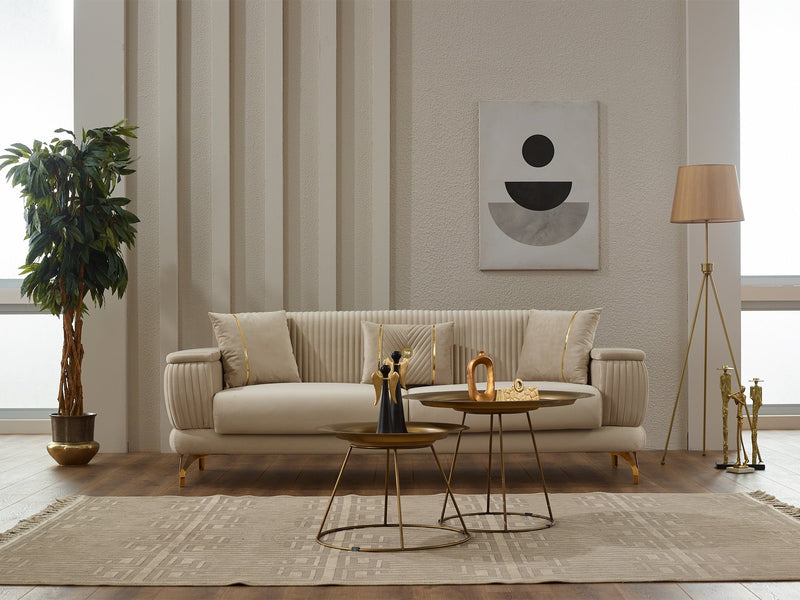 Loft Convertible Sofa in Beige - 200-SIM-LOF-ANK529-3