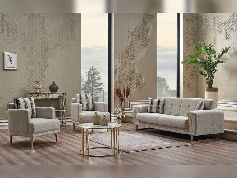 Loft Ser Convertible Sofa in Cream - 200-SER-LOF-PINAR06-3