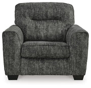 Lonoke Gunmetal 2 Loveseats, Oversized Chair and Ottoman - 50504U7
