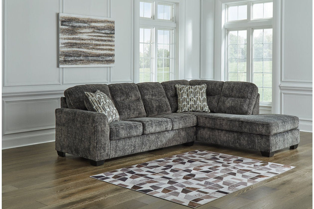 Lonoke Gunmetal 2 - Piece Sectional with Chaise - Gate FurnitureSectional