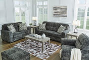 Lonoke Gunmetal Living Room Set - Lara FurnitureLiving Room Set