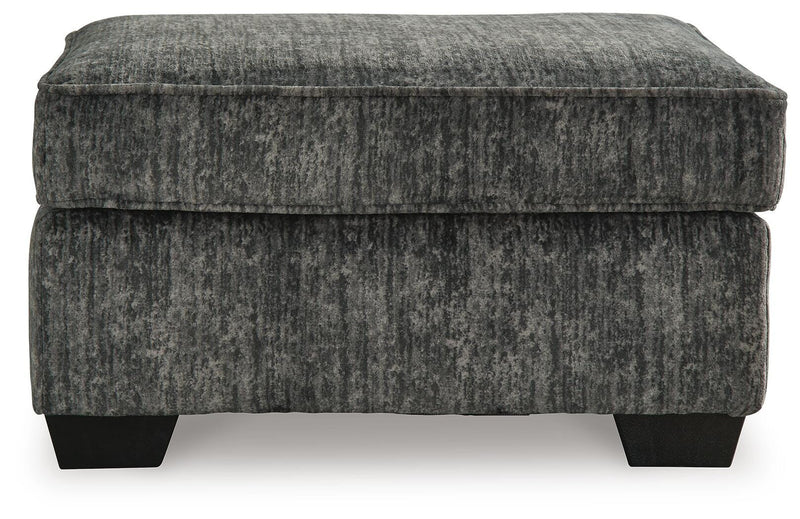 Lonoke Gunmetal Loveseat, Oversized Chair and Ottoman - 50504U10