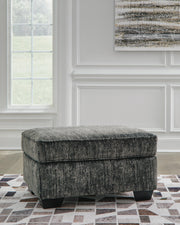 Lonoke Gunmetal Loveseat, Oversized Chair and Ottoman - 50504U10