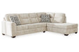 Lonoke Parchment 2 - Piece Sectional with Chaise - Gate FurnitureSectional