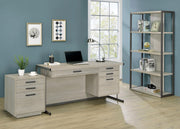 Loomis 3-drawer Home Office File Cabinet Whitewashed Grey - 805882