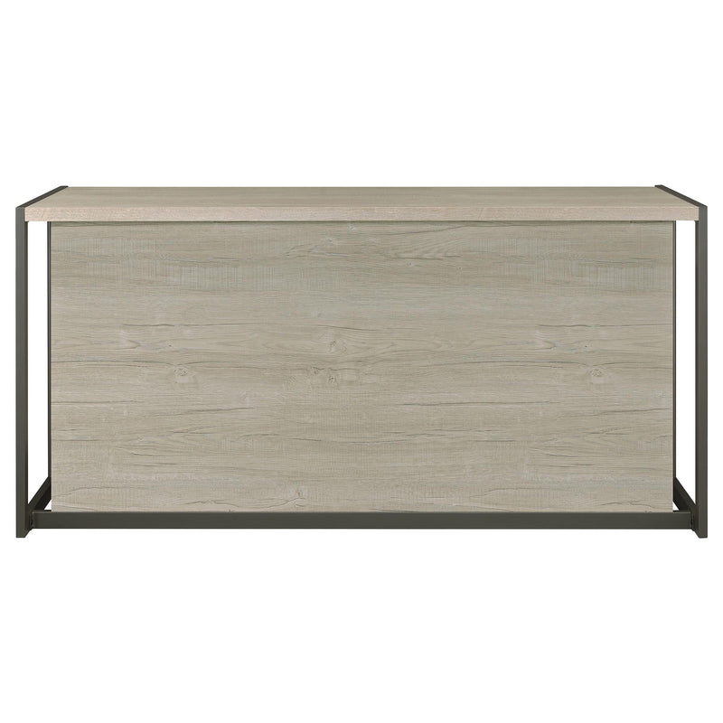 Loomis 60-inch 4-drawer Computer Desk Whitewashed Grey - 805881
