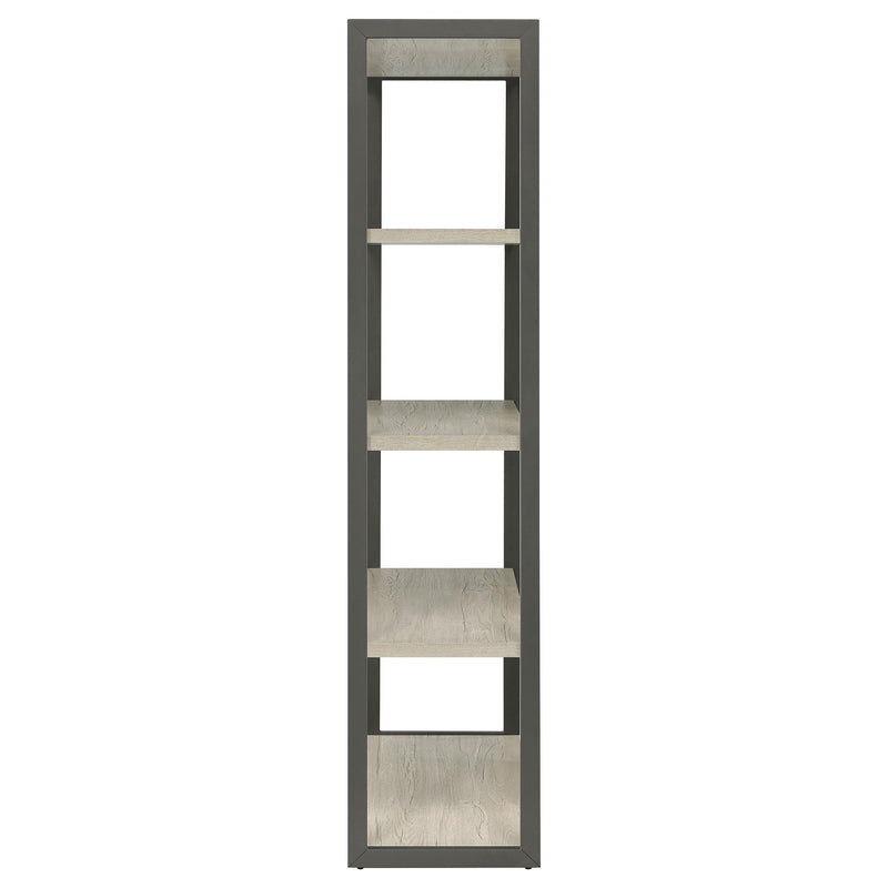 Loomis 72-inch 4-shelf Bookshelf Whitewashed Grey - 805883