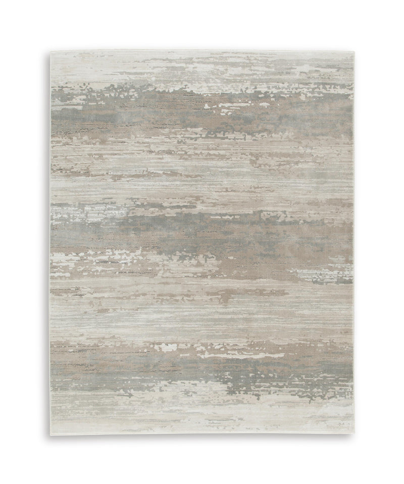 Loomville Gray/Taupe/Beige Large Rug - R408641