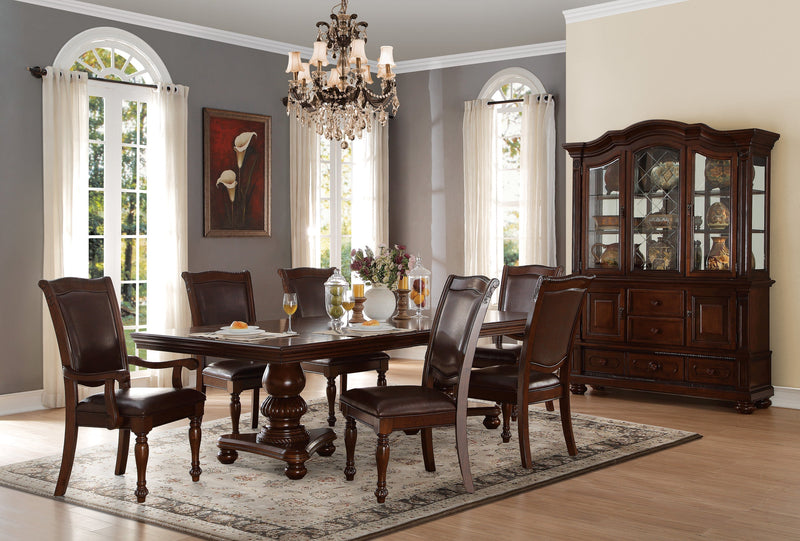 Lordsburg Brown Chery Extendable Dining Set - Lara FurnitureDining Room Set
