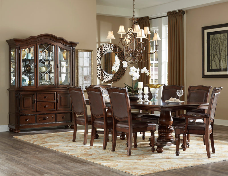 Lordsburg Brown Chery Extendable Dining Set - Lara FurnitureDining Room Set