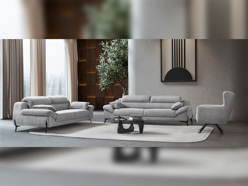 Lorenzo 3-pieces (Sofa & Loveseat & Chair) Livingroom Set in Cream - 200-ST-LOR-SOFT01-321