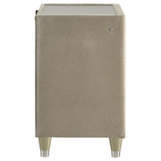 Lorient 2-drawer LED Nightstand with USB Ivory and Camel - 222662