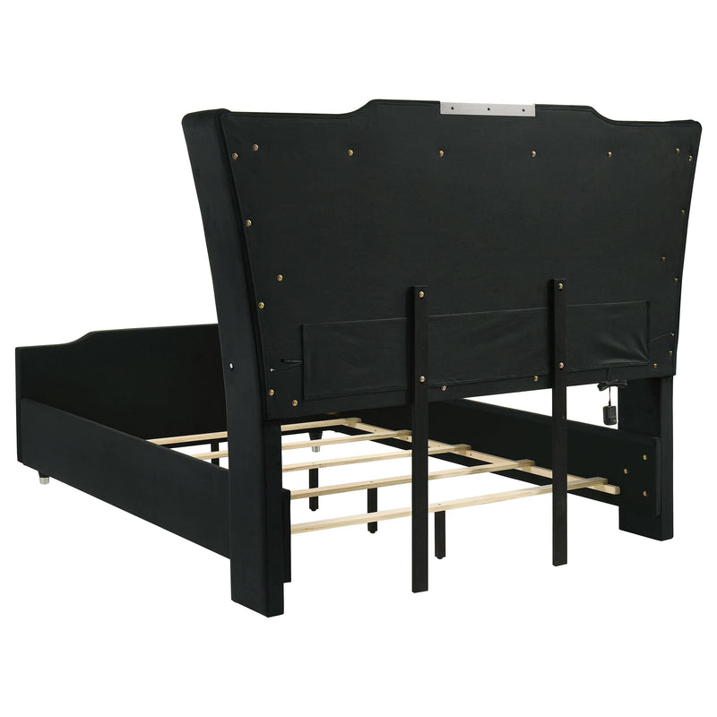 Lorient 4-piece Queen Bedroom Set Black - 223161Q-S4