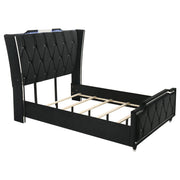 Lorient 4-piece Queen Bedroom Set Black - 223161Q-S4B