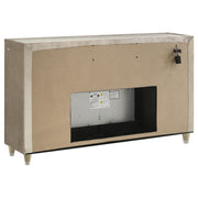 Lorient 4-piece Queen Bedroom Set Ivory and Camel - 222661Q-S4B