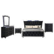 Lorient 5-piece California King Bedroom Set Black - 223161KW-S5