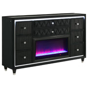 Lorient 5-piece Queen Bedroom Set Black - 223161Q-S5B