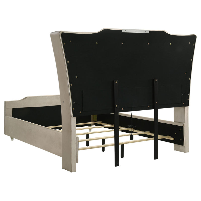 Lorient 5-piece Queen Bedroom Set Ivory and Camel - 222661Q-S5B