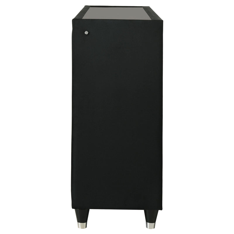 Lorient 8-drawer LED Bedroom Dresser Cabinet Black - 223163