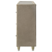 Lorient 8-drawer LED Bedroom Flame Box Dresser Ivory Camel - 222663FB