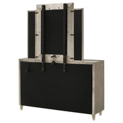 Lorient 8-drawer LED Dresser with Mirror Ivory and Camel - 222663M