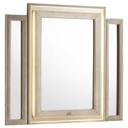 Lorient LED Dresser Mirror Ivory and Camel - 222664