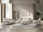 Loris 3-pieces (Sofa & Loveseat & Chair) Livingroom Set - Brown in Cream - 200-ST-LORI-SOFT03-321