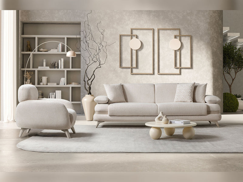 Loris Chair - Cream in Cream - 200-ST-LORI-ISTANBUL01-B