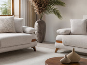 Loris Convertible Loveseat - Brown in Cream - 200-ST-LORI-SOFT03-2