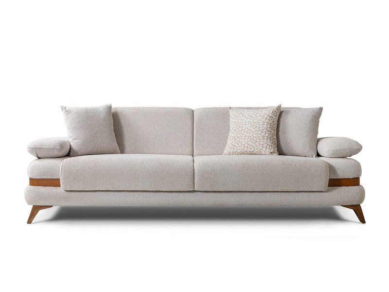Loris Convertible Loveseat - Cream in Cream - 200-ST-LORI-ISTANBUL01-2