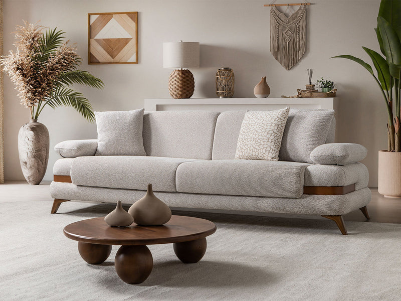 Loris Convertible Sofa - Brown in Cream - 200-ST-LORI-SOFT03-3
