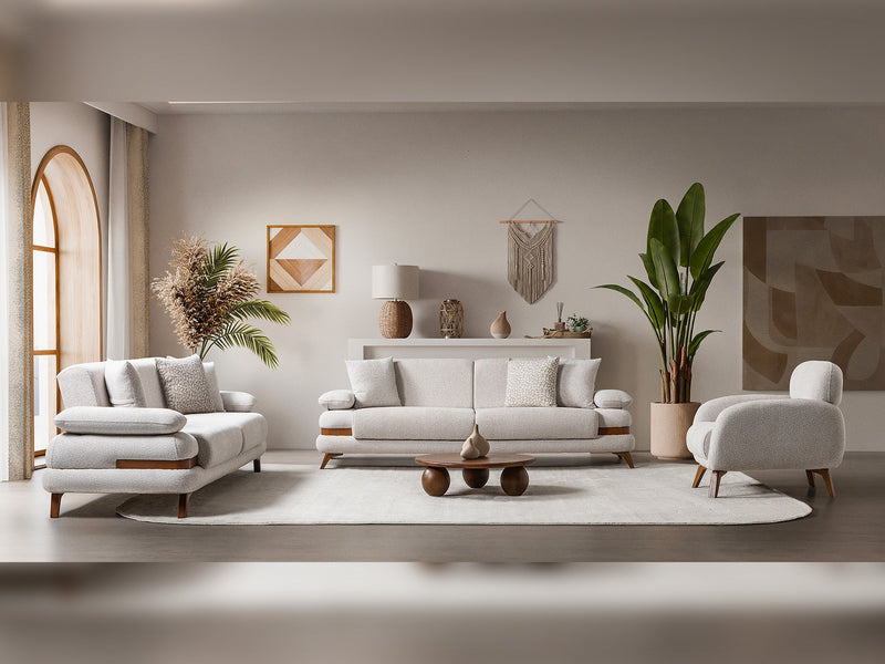 Loris Convertible Sofa - Brown in Cream - 200-ST-LORI-SOFT03-3