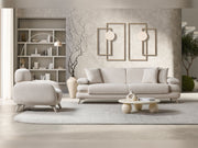 Loris Convertible Sofa - Cream in Cream - 200-ST-LORI-ISTANBUL01-3