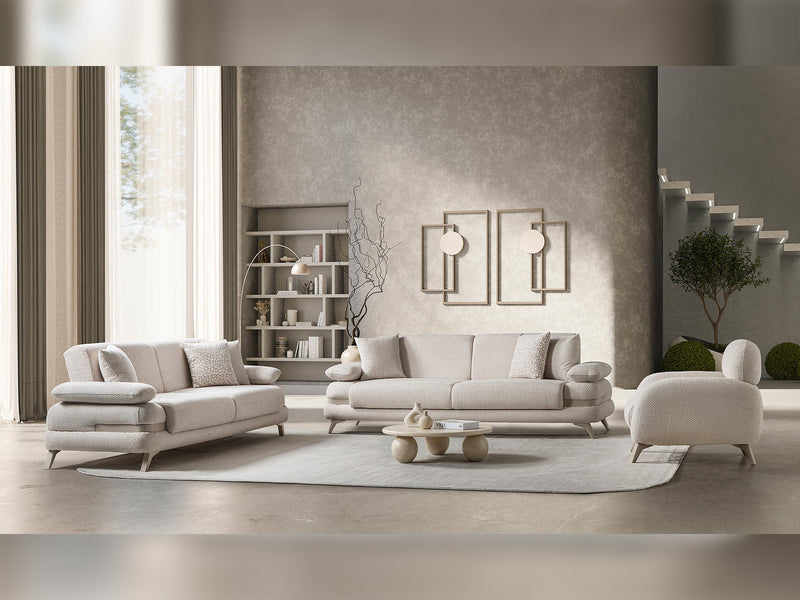 Loris Convertible Sofa - Cream in Cream - 200-ST-LORI-ISTANBUL01-3