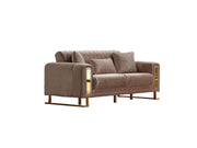 Lotus 3-pieces (Sofa & Loveseat & Chair) Livingroom Set Cream in Cream - 101-LOT-13553-321