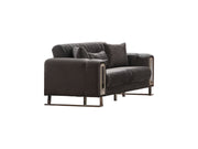 Lotus Convertible Loveseat Grey in Grey - 101-LOT-14245-2
