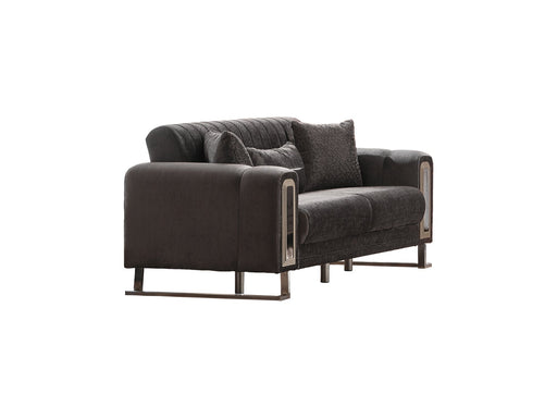 Lotus Convertible Loveseat Grey in Grey - 101-LOT-14245-2