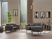Lotus Convertible Loveseat Grey in Grey - 101-LOT-14245-2